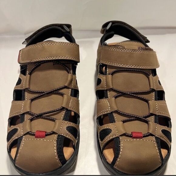 Falls Creek Fisherman Tan Brown Sport Sandal Mens Size 10 M main image 6